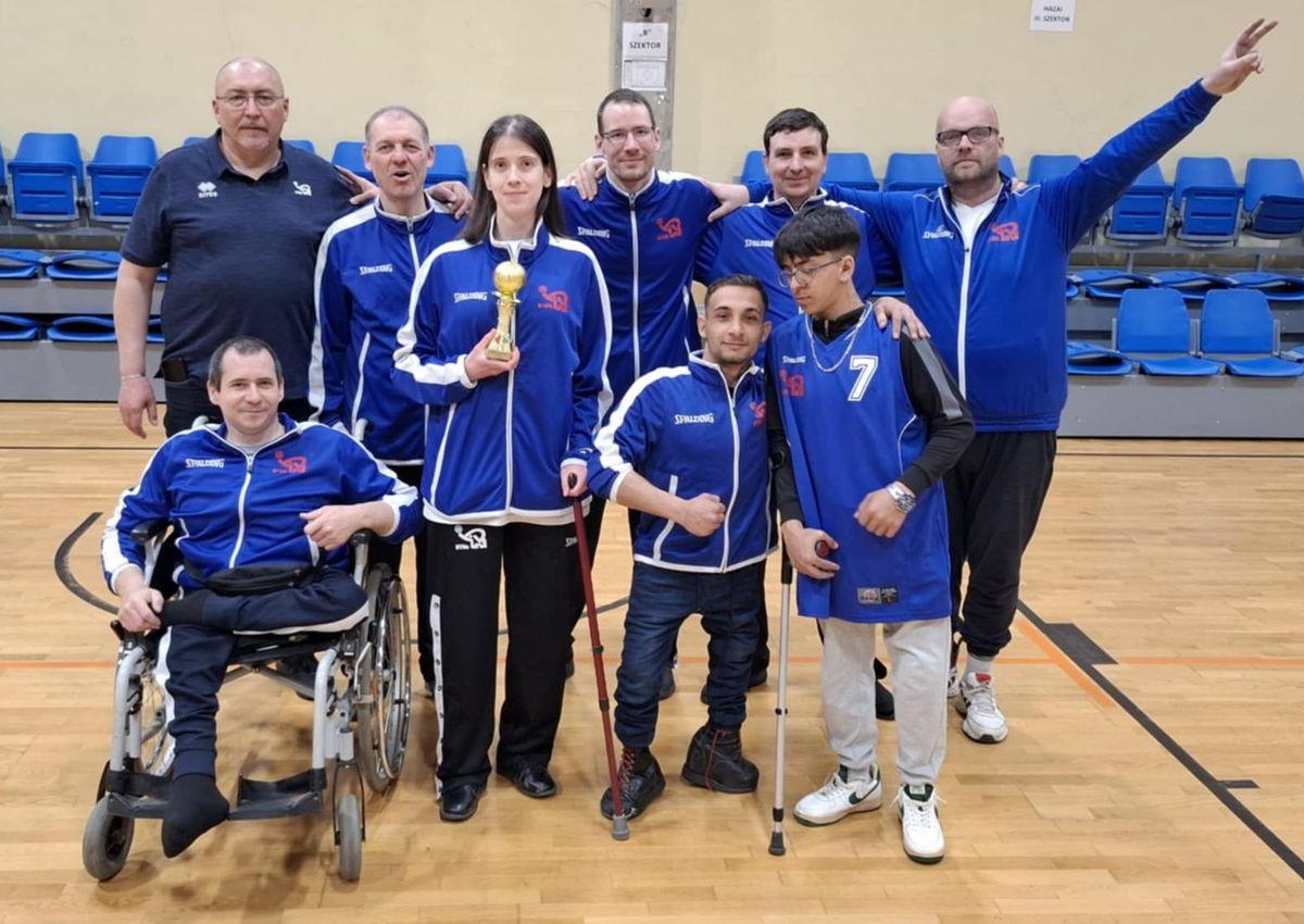 Kerekesszékes csapatunk győzelmének pillanatai
