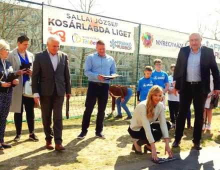 Sallai József Kosárlabda liget átadás